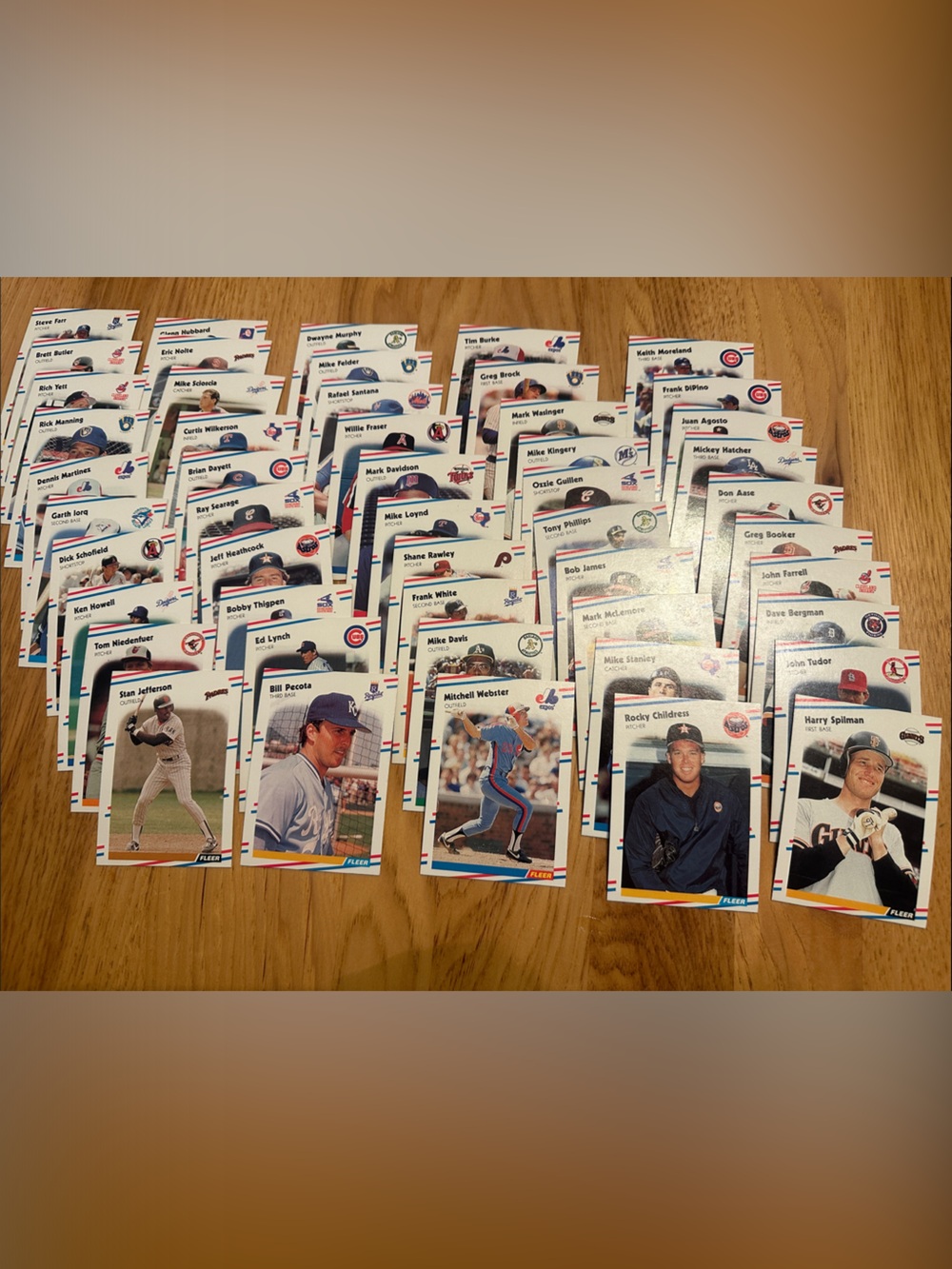1988 Fleer Baseball Trading Card Lot
